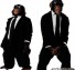Chimps in black