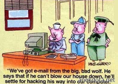 Ο κακός ο λύκος λέει πως θα μας χακάρει 