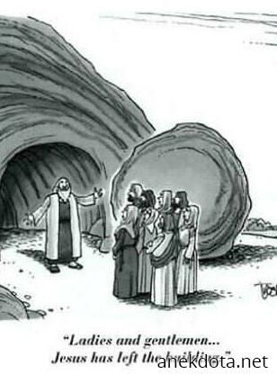 Jesus has left the building 