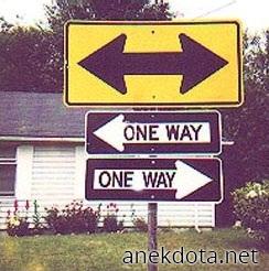 One way 