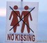 No kissing