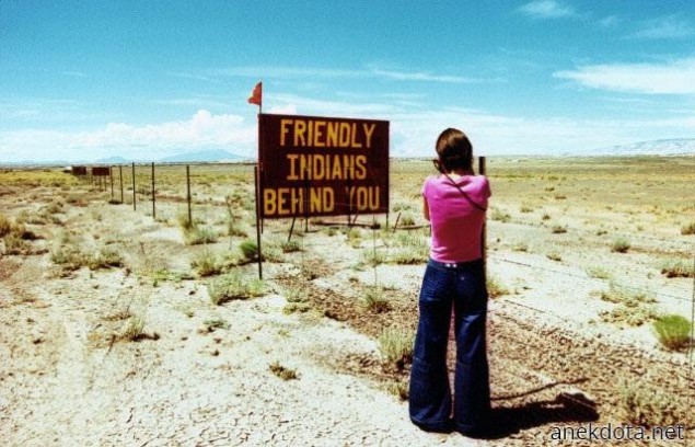 Friendly Indians behind you 