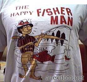 Happy fisherman 