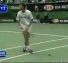 Funny tennis accident